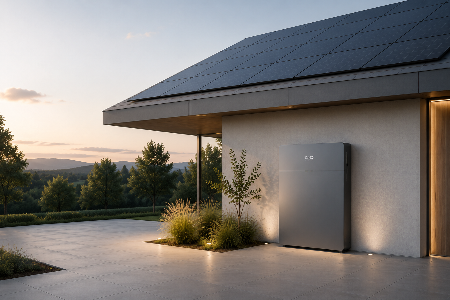 Zonnepanelen en batterij van CND Solar